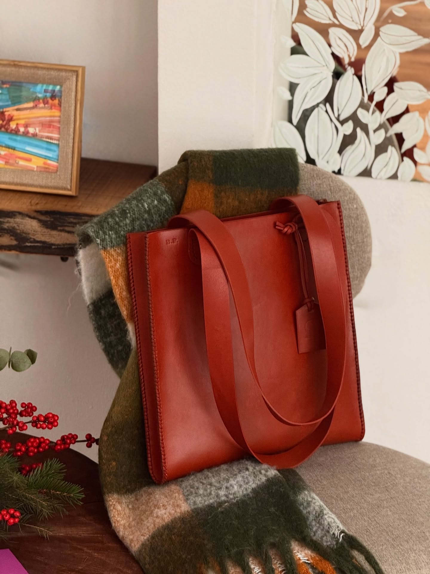 Handcrafted Leather Tote Bag