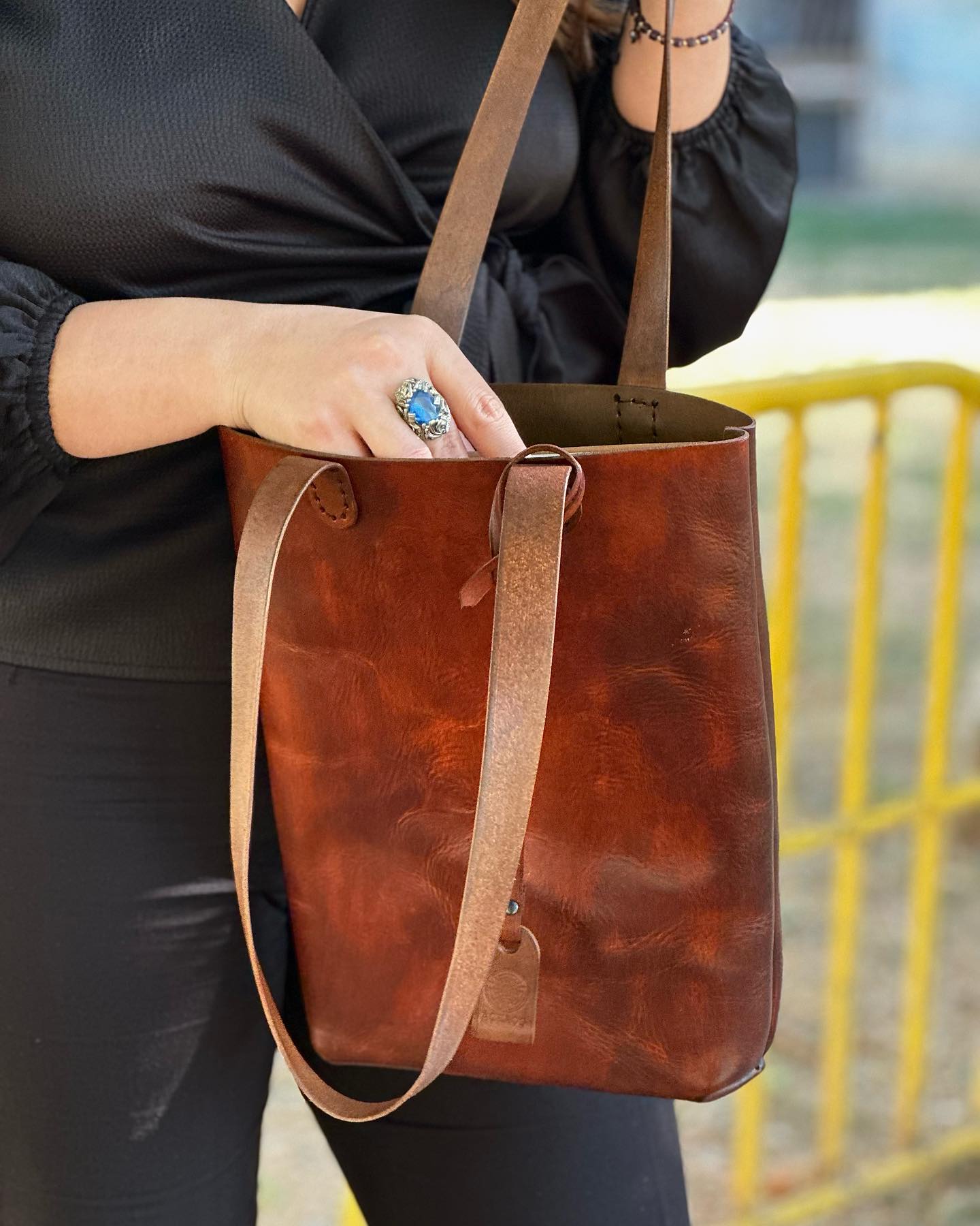 Handcrafted Leather Tote Bag