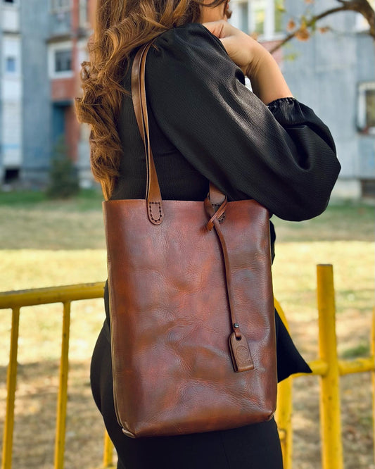 Handcrafted Leather Tote Bag