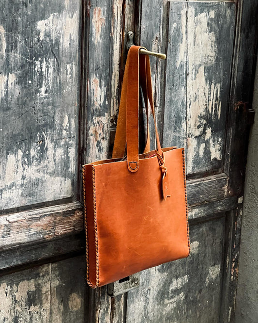 Handcrafted Leather Tote Bag