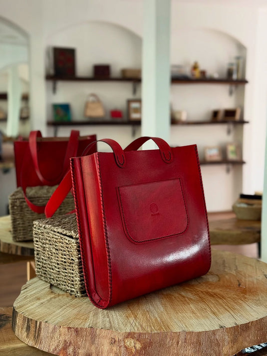 Handcrafted Leather Tote Bag