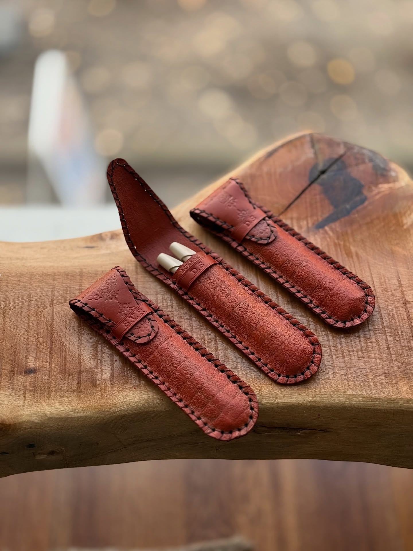 Handcrafted Leather Pencil Case