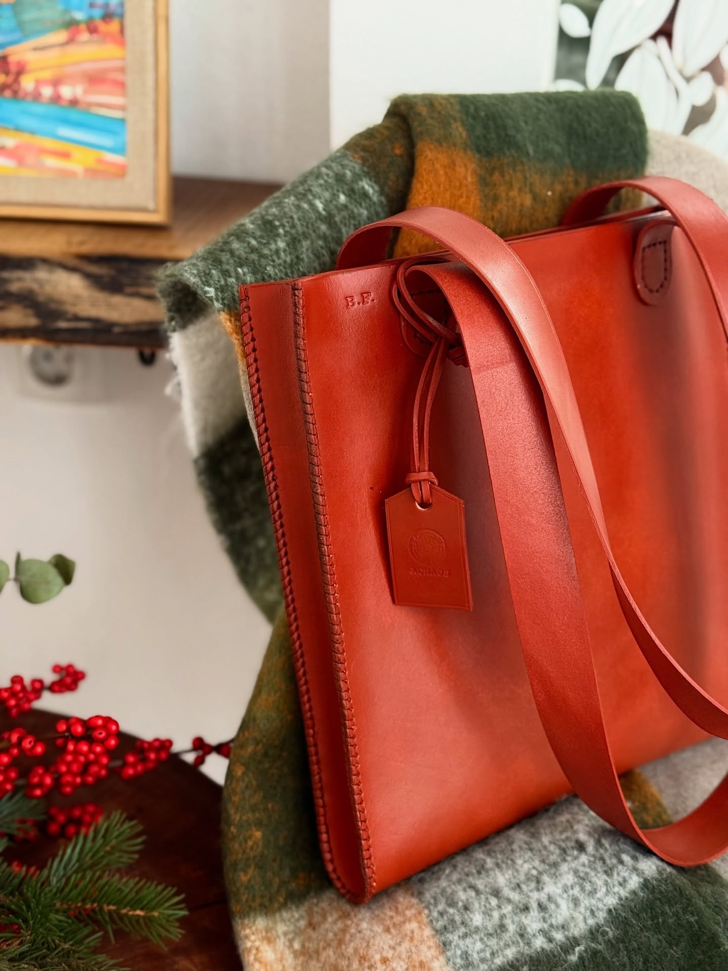 Handcrafted Leather Tote Bag