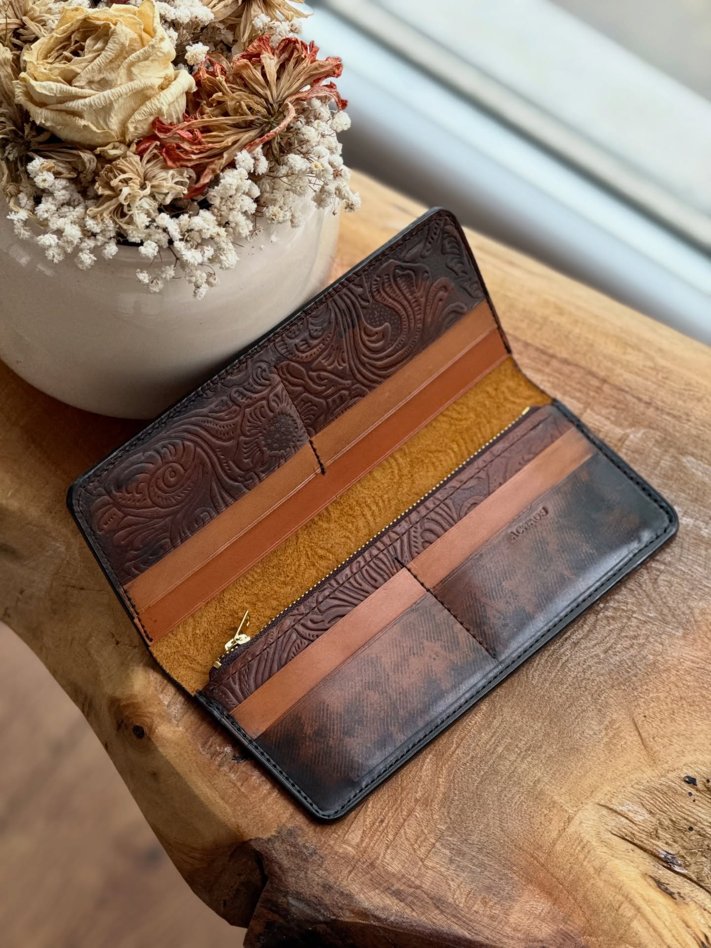 Handcrafted Bi-Fold Leather Wallet